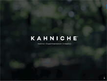 Tablet Screenshot of kahniche.com